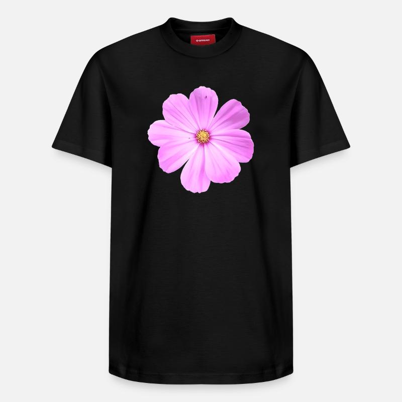 Blume - Relaxed Unisex Supima Cotton T-Shirt – von SPREAD - Schwarz