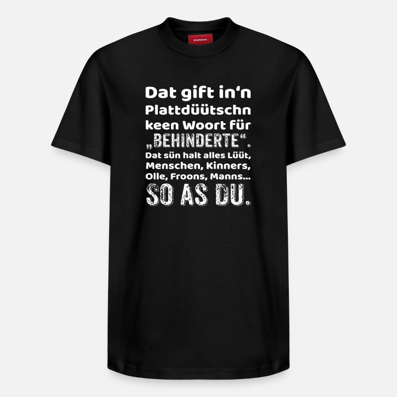 Low German Provocation Inclusion - Relaxed Unisex Supima Cotton T-Shirt – by SPREAD - black