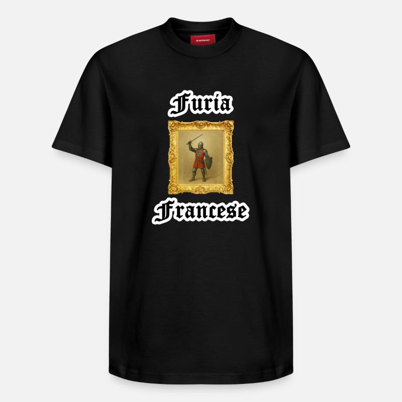 Furia Francese - T-shirt unisexe décontracté en coton Supima – de SPREAD - noir