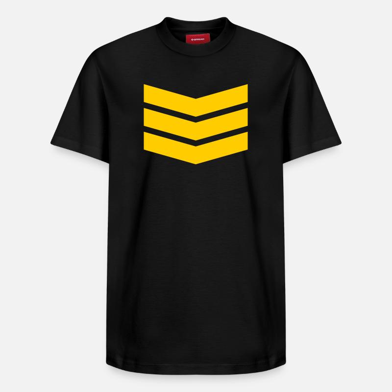 Chevron Stack Motif Gras - T-shirt unisexe décontracté en coton Supima – de SPREAD - noir