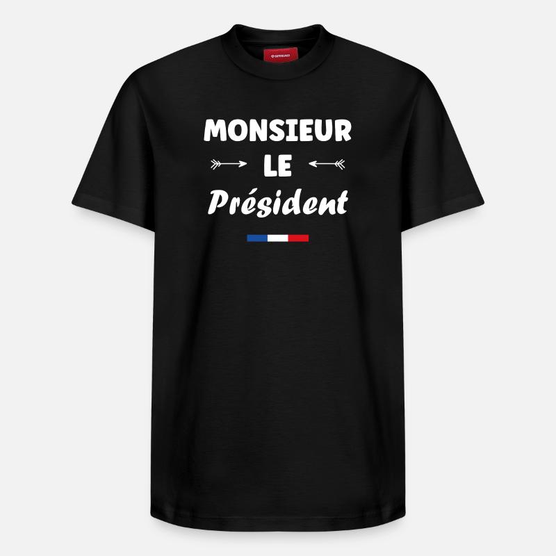 Président - T-shirt unisexe décontracté en coton Supima – de SPREAD - noir