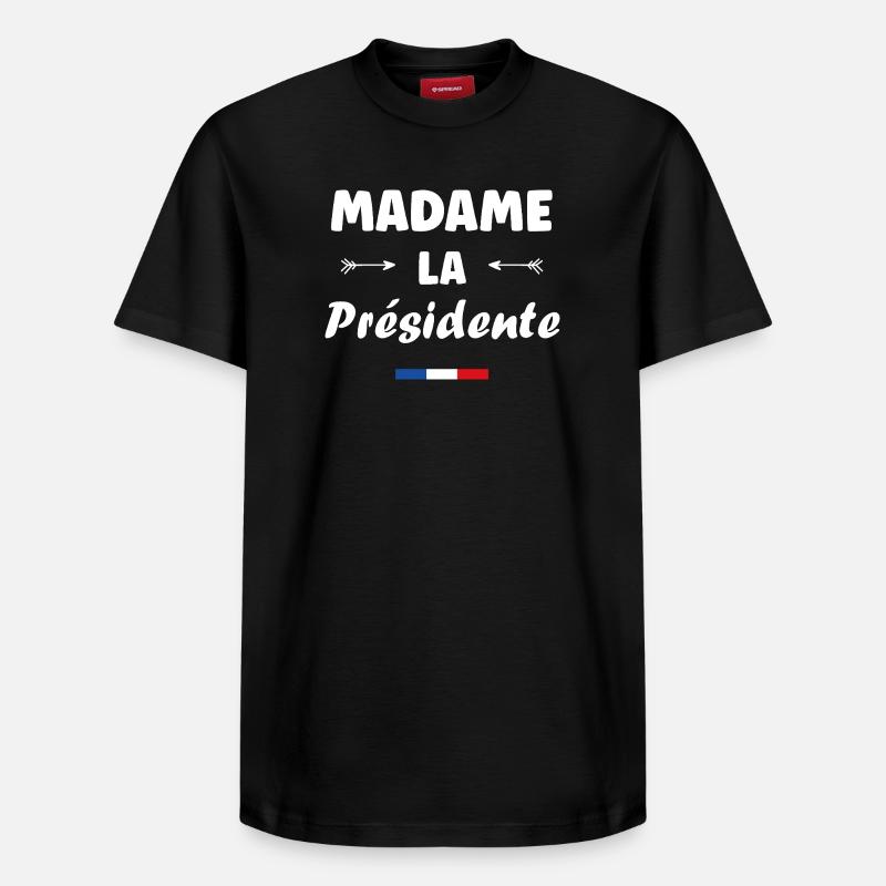 Présidente - T-shirt unisexe décontracté en coton Supima – de SPREAD - noir