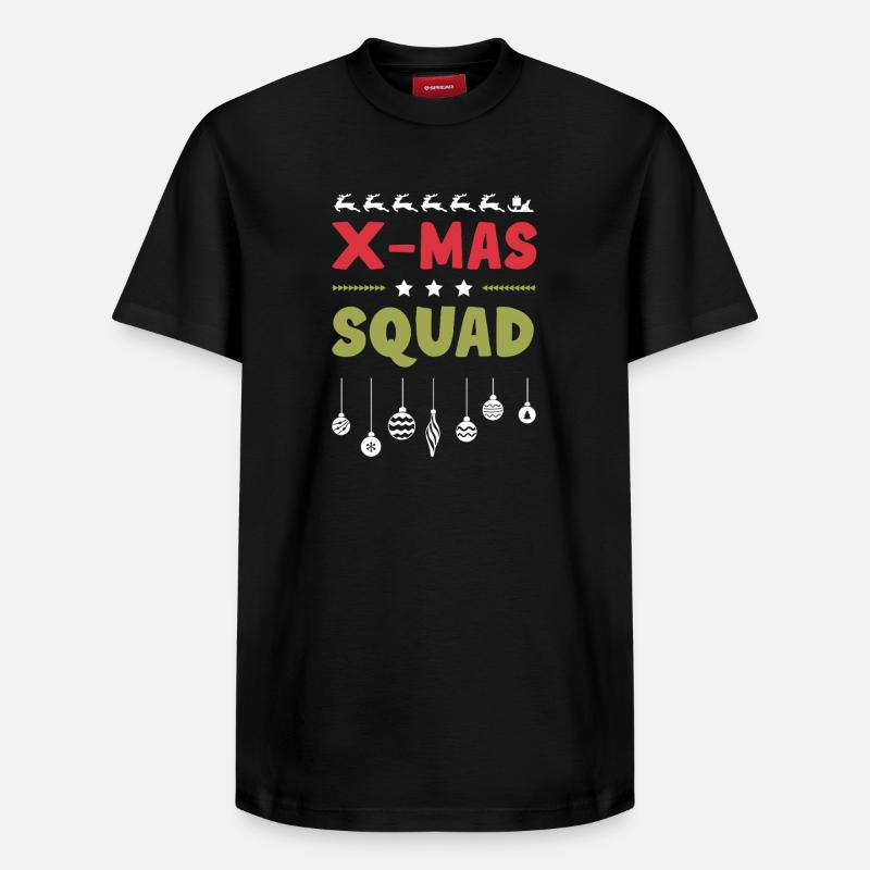 Escouade de Noël - T-shirt unisexe décontracté en coton Supima – de SPREAD - noir