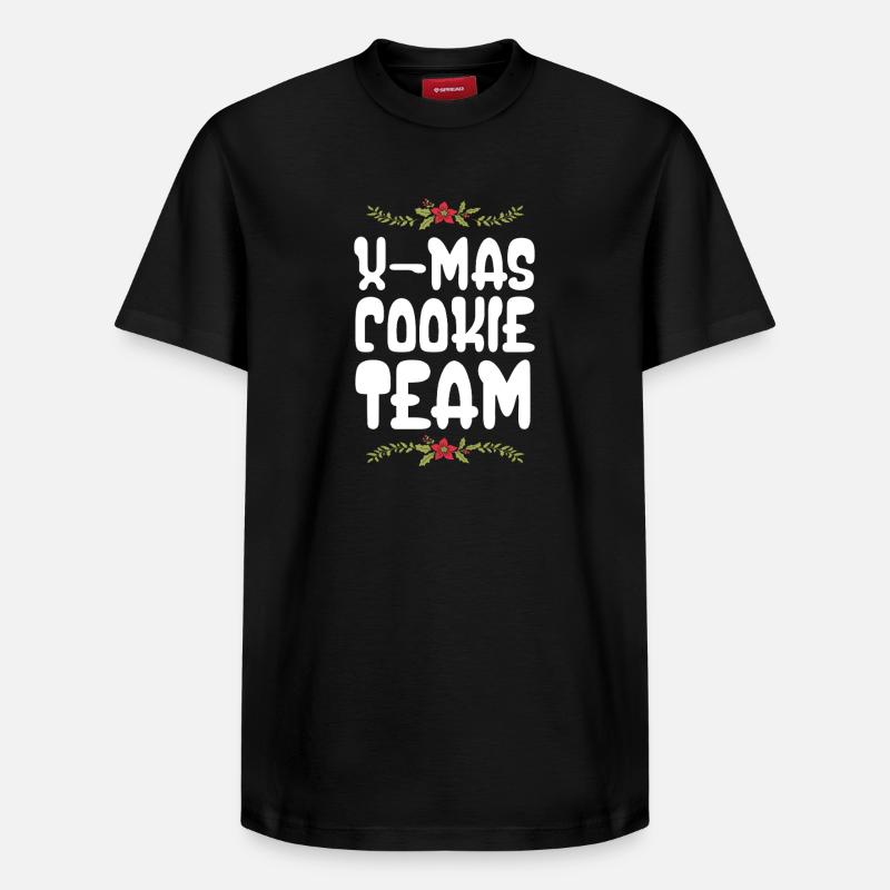 L’équipe des biscuits de Noël - T-shirt unisexe décontracté en coton Supima – de SPREAD - noir