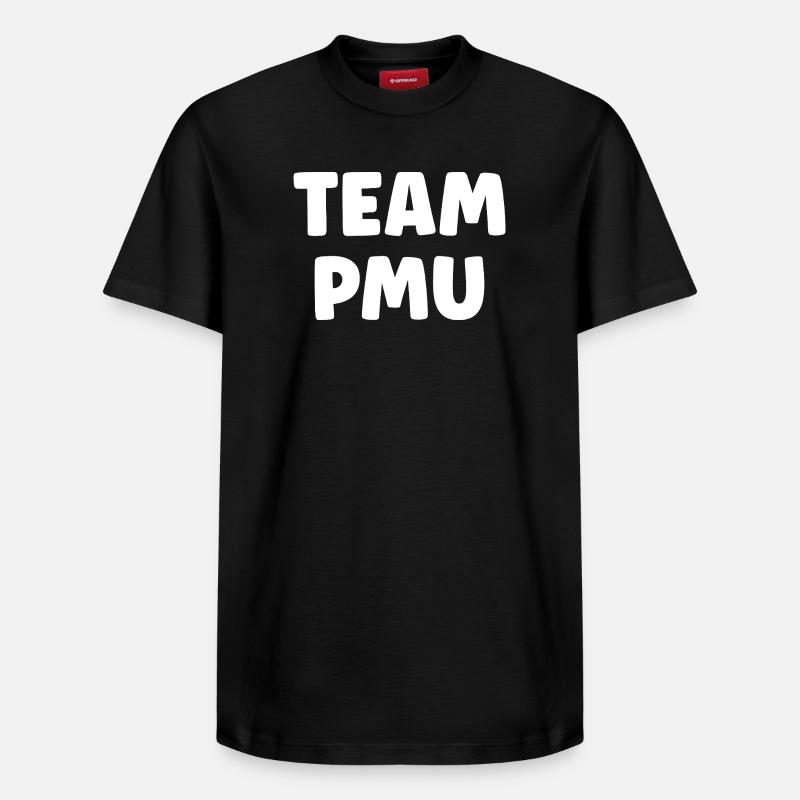 pmu - T-shirt unisexe décontracté en coton Supima – de SPREAD - noir