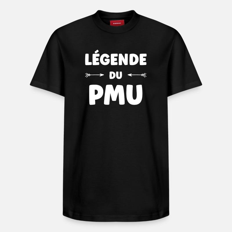 Humour PMU - T-shirt unisexe décontracté en coton Supima – de SPREAD - noir