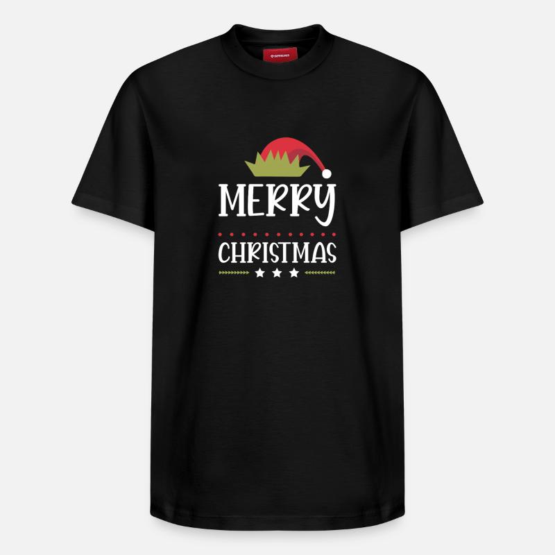 Joyeux Noël - T-shirt unisexe décontracté en coton Supima – de SPREAD - noir