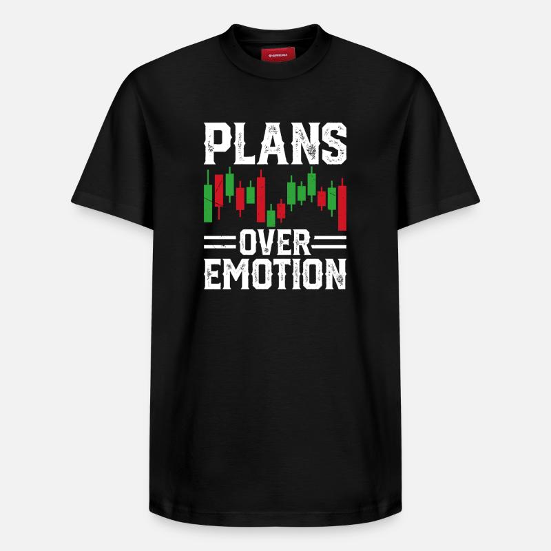Graphique boursier Trading Crypto Marché boursier - T-shirt unisexe décontracté en coton Supima – de SPREAD - noir