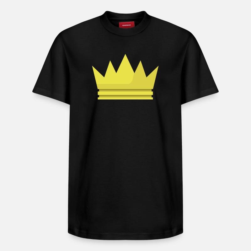 Couronne - T-shirt unisexe décontracté en coton Supima – de SPREAD - noir