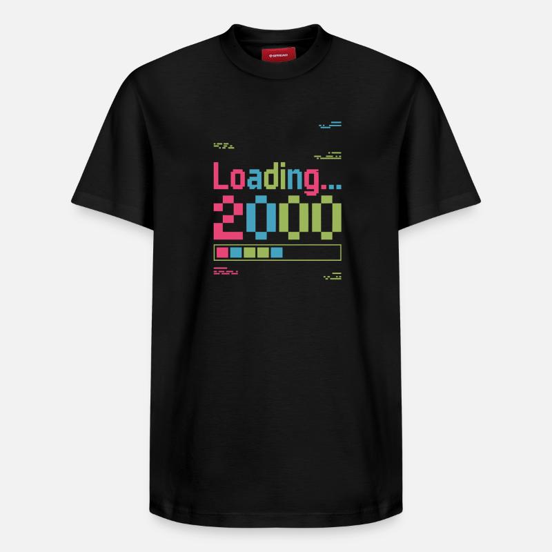 Loading 2000 pixel loading screen - Relaxed Unisex Supima Cotton T-Shirt – by SPREAD - black