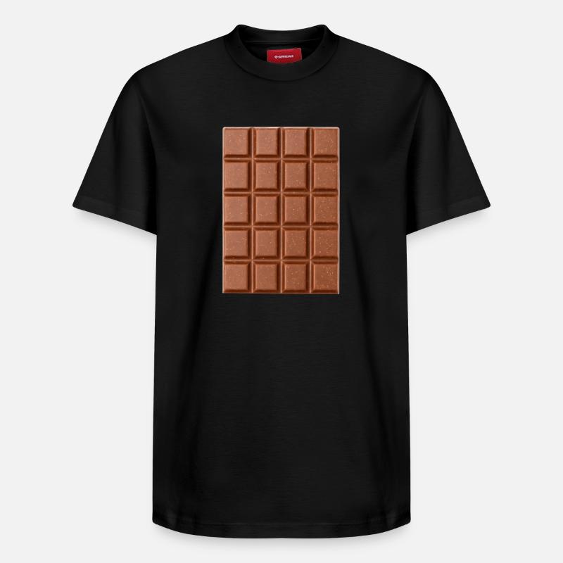 Schokolade - Relaxed Unisex Supima Cotton T-Shirt – von SPREAD - Schwarz