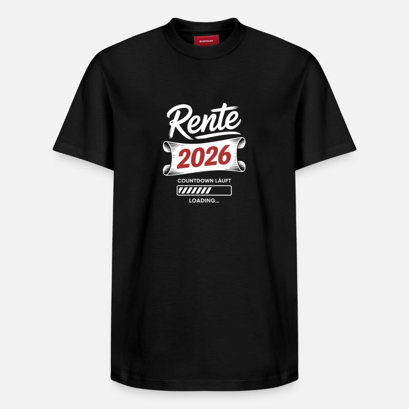 Rente 2026 Countdown - Relaxed Unisex Supima Cotton T-Shirt – von SPREAD - Schwarz