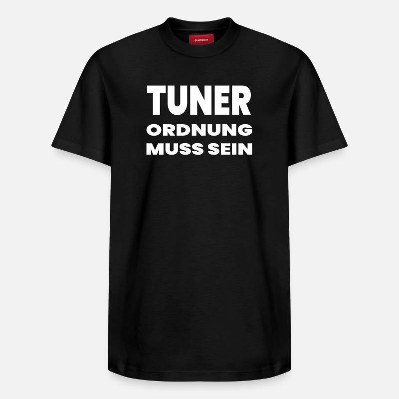 Tuner - Relaxed Unisex Supima Cotton T-Shirt – von SPREAD - Schwarz