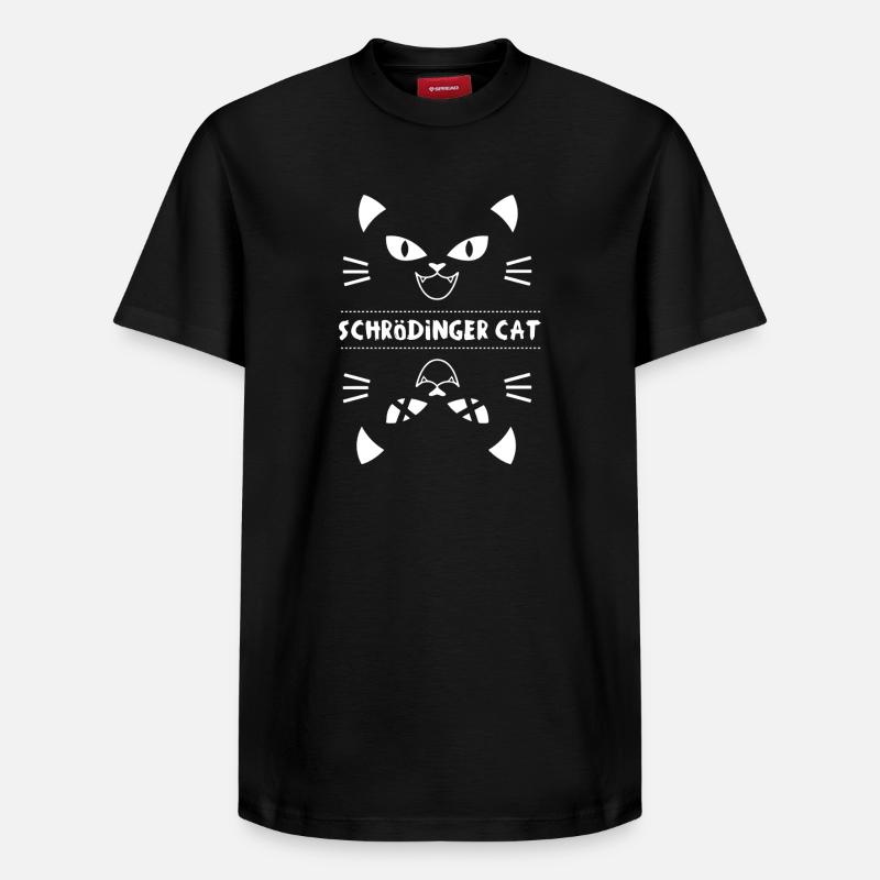 Le chat de Schrödinger - T-shirt unisexe décontracté en coton Supima – de SPREAD - noir