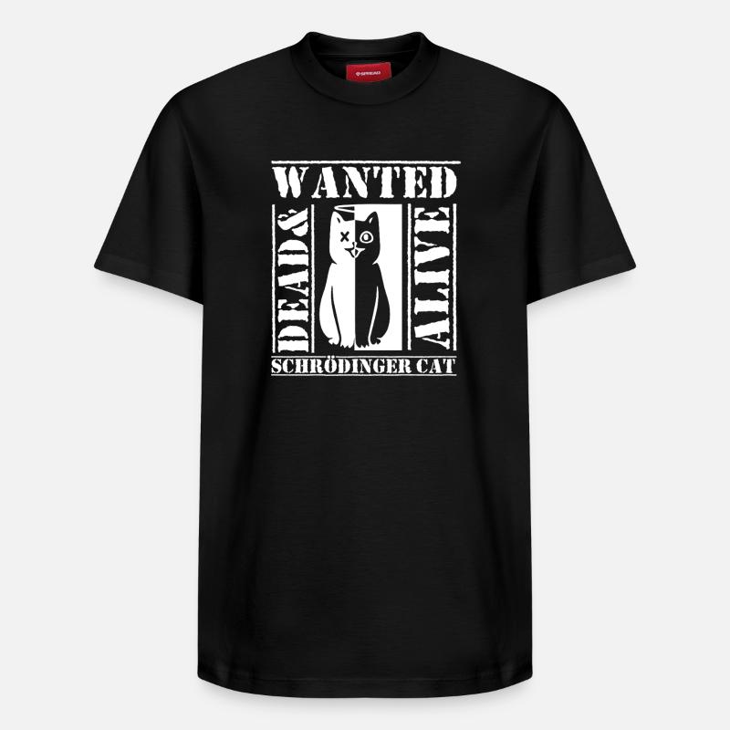 Le chat de Schrödinger - T-shirt unisexe décontracté en coton Supima – de SPREAD - noir
