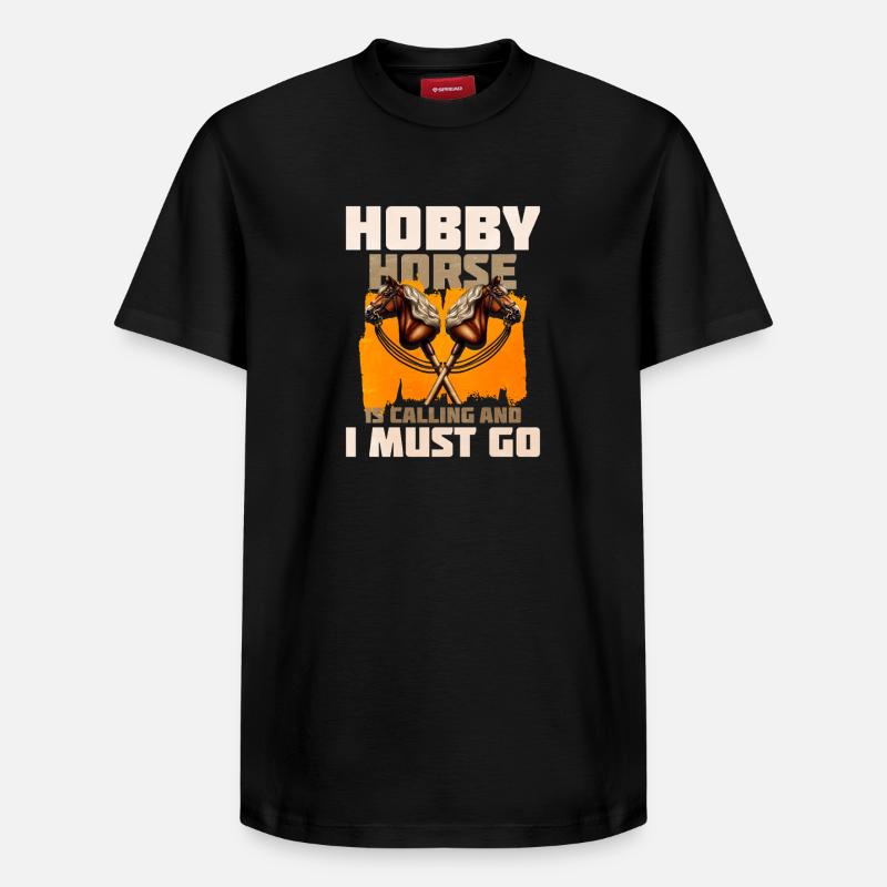 Hobby Horsing - T-shirt unisexe décontracté en coton Supima – de SPREAD - noir