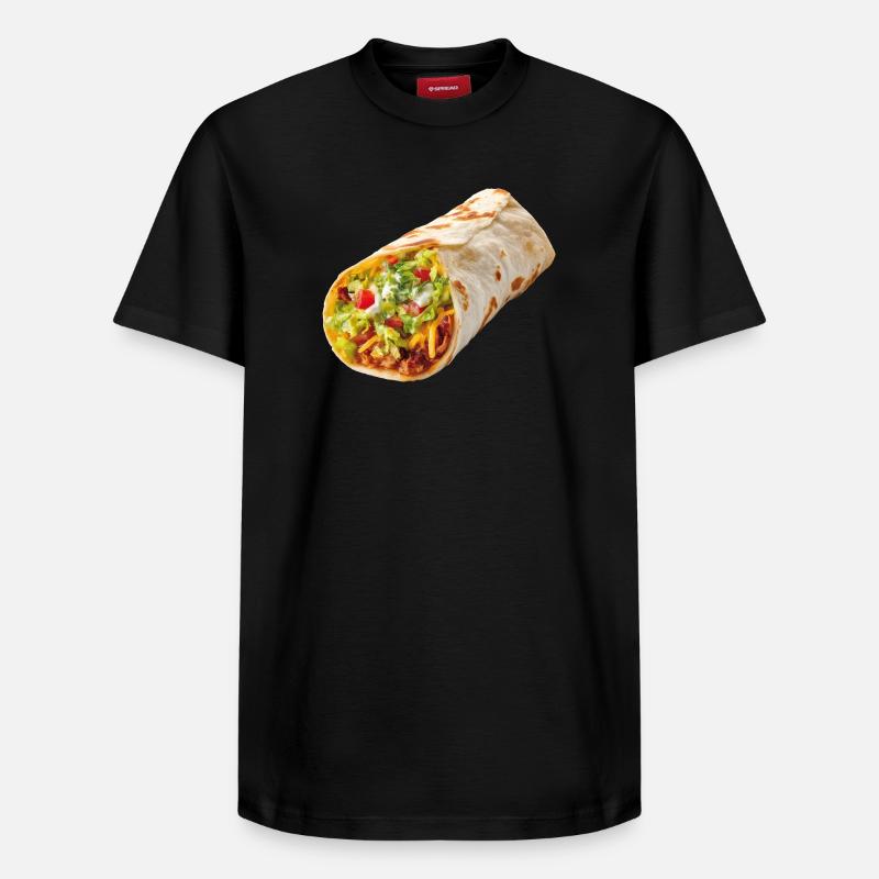 Burrito - T-shirt unisexe décontracté en coton Supima – de SPREAD - noir
