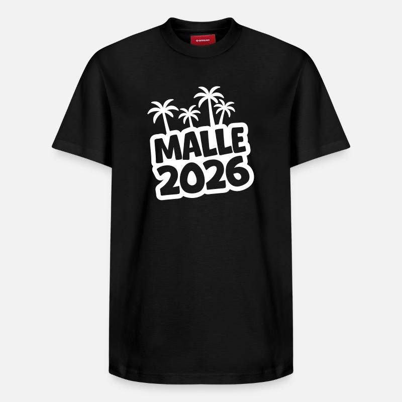Malle 2026 - T-shirt unisexe décontracté en coton Supima – de SPREAD - noir