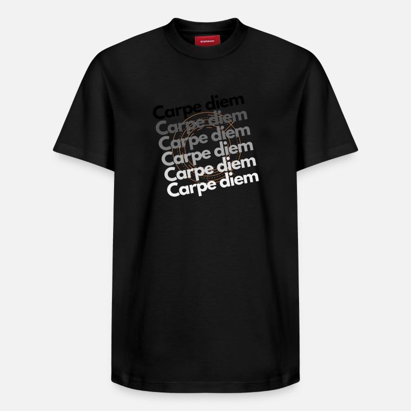 carpe diem - T-shirt unisexe décontracté en coton Supima – de SPREAD - noir