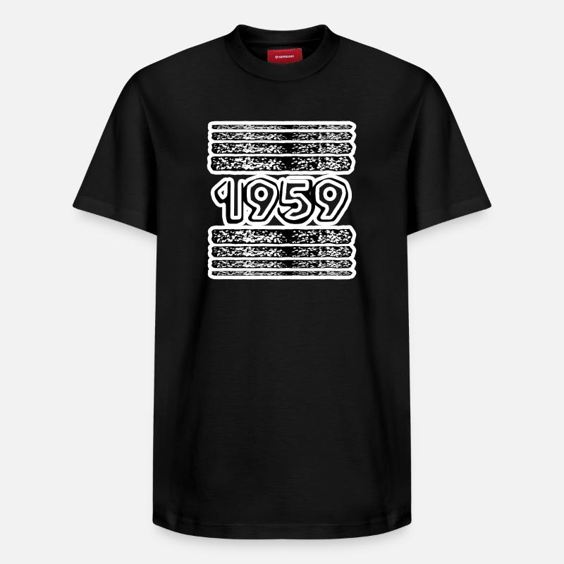 Année 1959 - T-shirt unisexe décontracté en coton Supima – de SPREAD - noir