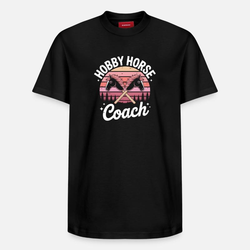 Hobby Horsing - T-shirt unisexe décontracté en coton Supima – de SPREAD - noir