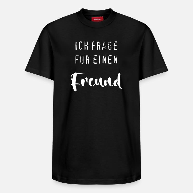 Question pour un ami - T-shirt unisexe décontracté en coton Supima – de SPREAD - noir