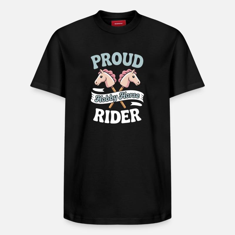 Hobby Horsing - T-shirt unisexe décontracté en coton Supima – de SPREAD - noir