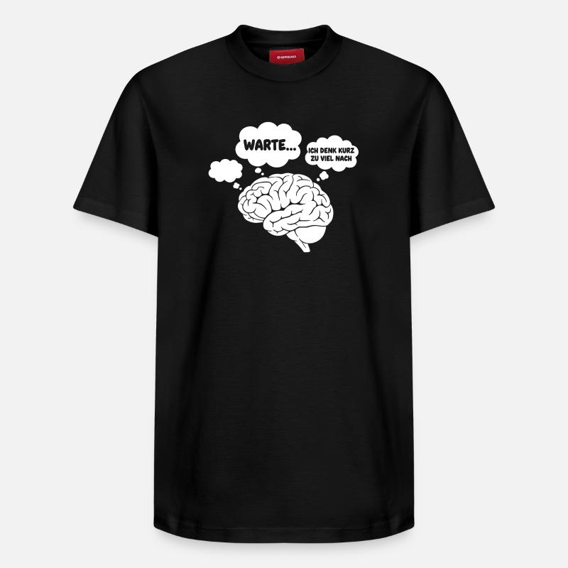 Brain Thoughts Comic - Relaxed Unisex Supima Cotton T-Shirt – by SPREAD - black