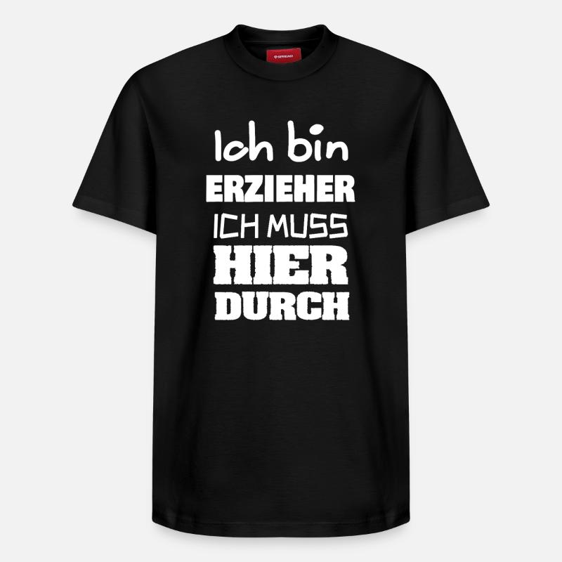 Éducateur - T-shirt unisexe décontracté en coton Supima – de SPREAD - noir