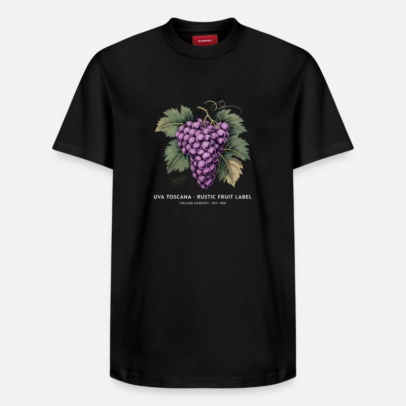 Raisins millésimés - T-shirt unisexe décontracté en coton Supima – de SPREAD - noir