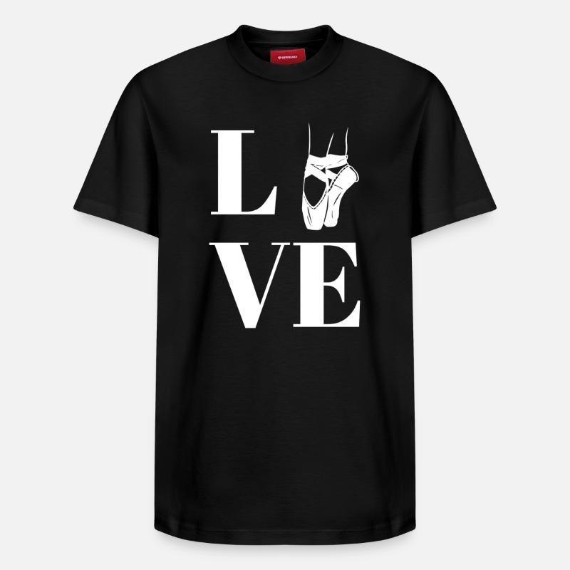 Love ballet  - T-shirt unisexe décontracté en coton Supima – de SPREAD - noir
