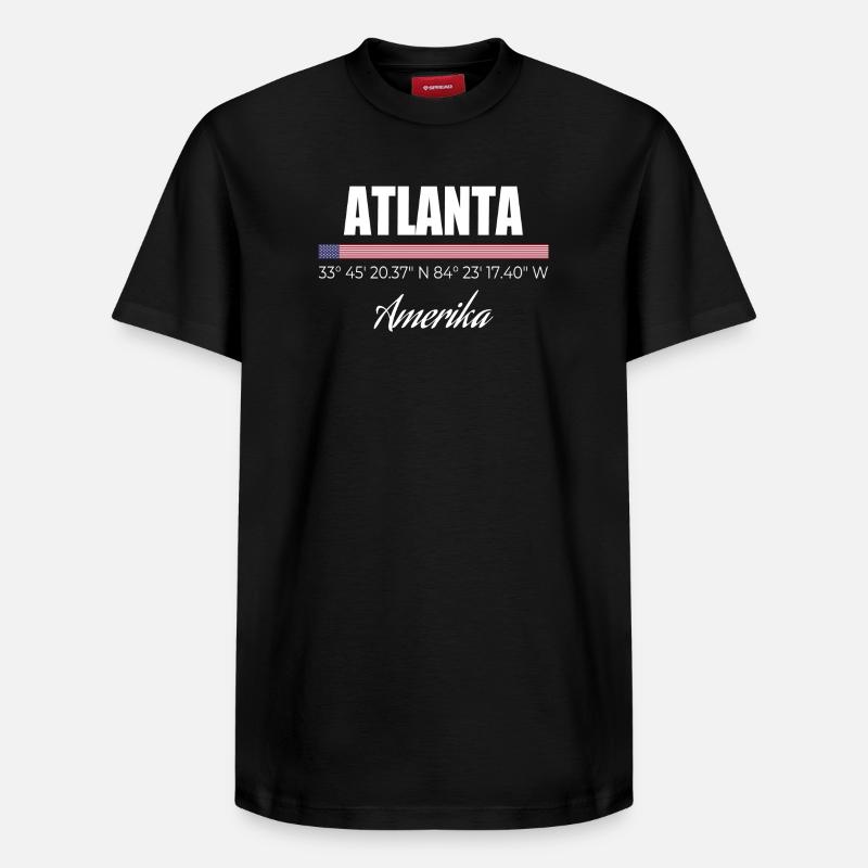 Atlanta - T-shirt unisexe décontracté en coton Supima – de SPREAD - noir