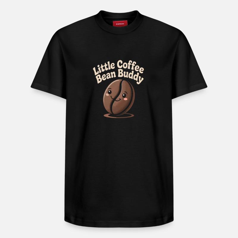 Kaffeebohne - Relaxed Unisex Supima Cotton T-Shirt – von SPREAD - Schwarz