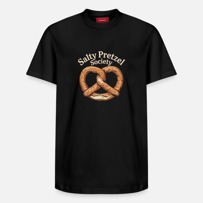 Bretzel - T-shirt unisexe décontracté en coton Supima – de SPREAD - noir