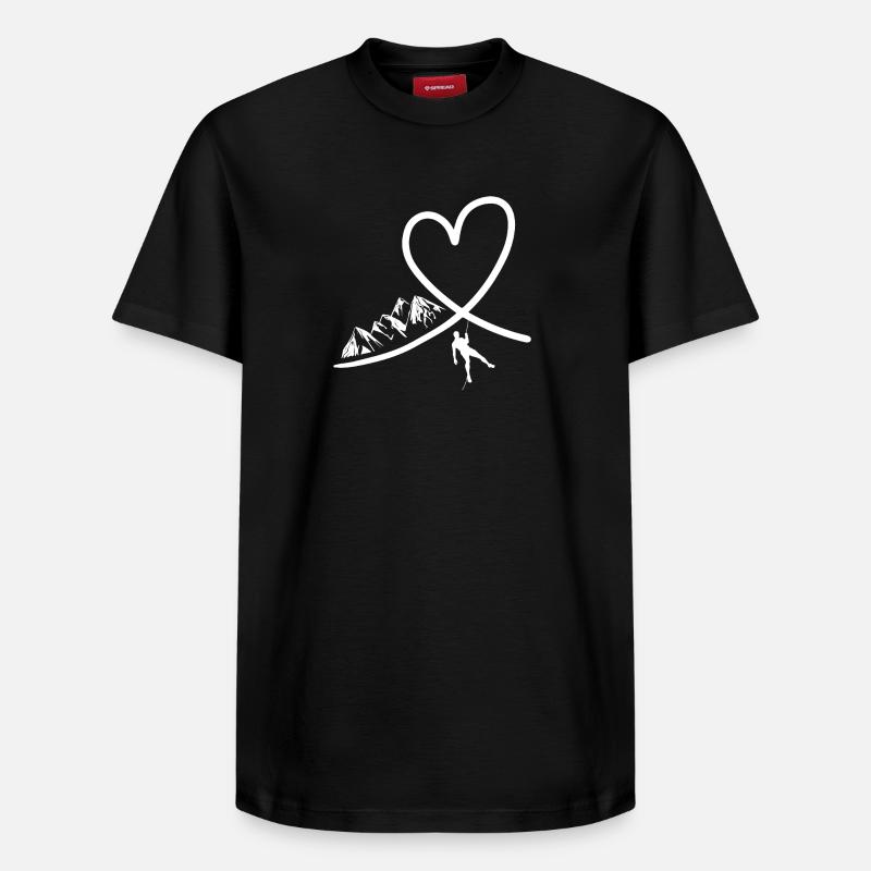 Escalade de bloc - T-shirt unisexe décontracté en coton Supima – de SPREAD - noir