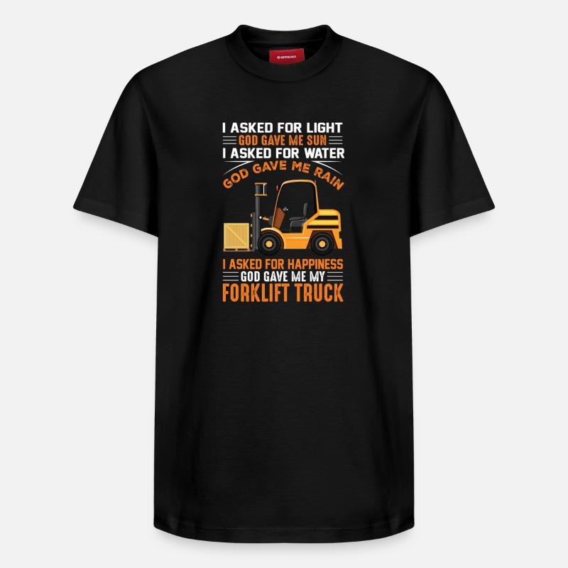 Gabelstapler Staplerfahrer - Relaxed Unisex Supima Cotton T-Shirt – von SPREAD - Schwarz