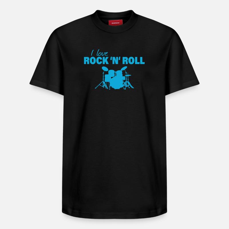Rock and roll - T-shirt unisexe décontracté en coton Supima – de SPREAD - noir