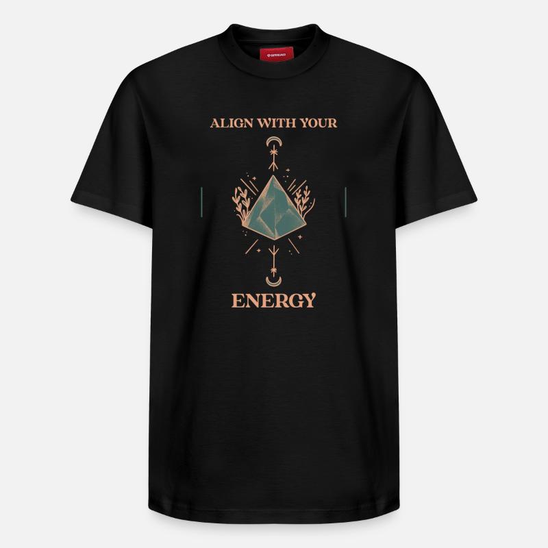 align_with_you_Energy - T-shirt unisexe décontracté en coton Supima – de SPREAD - noir