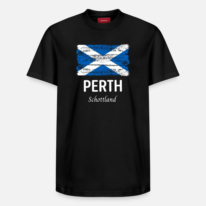 Perth - T-shirt unisexe décontracté en coton Supima – de SPREAD - noir