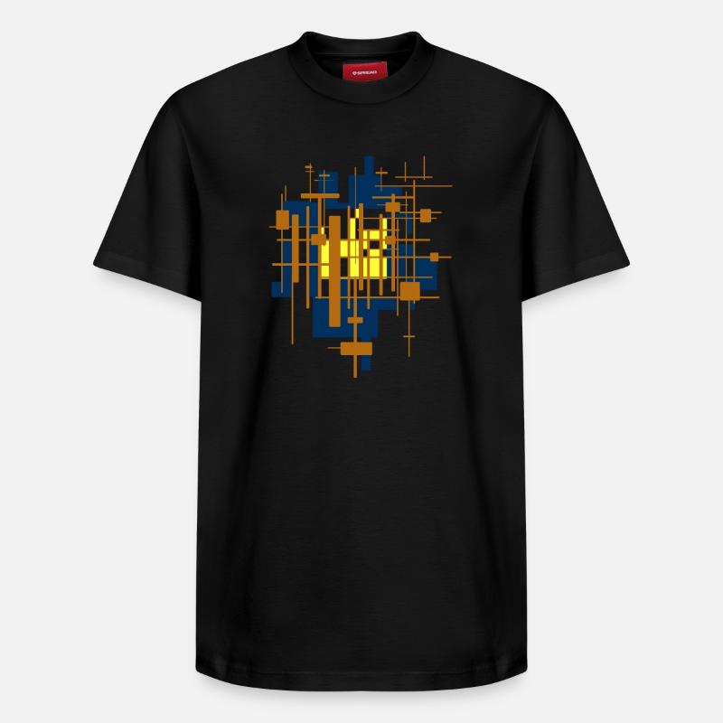 Abstrait - T-shirt unisexe décontracté en coton Supima – de SPREAD - noir