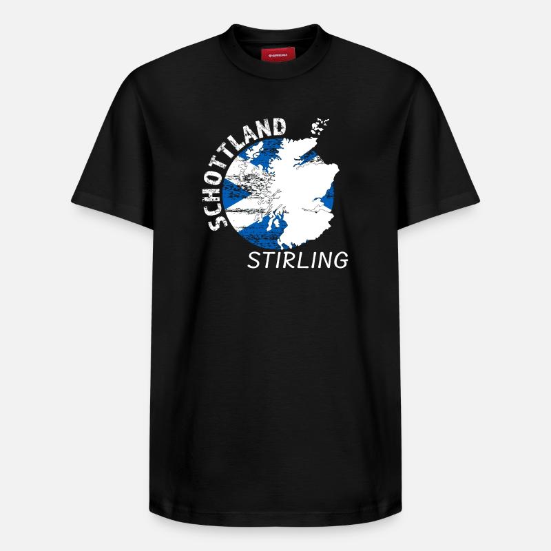 Stirling - T-shirt unisexe décontracté en coton Supima – de SPREAD - noir