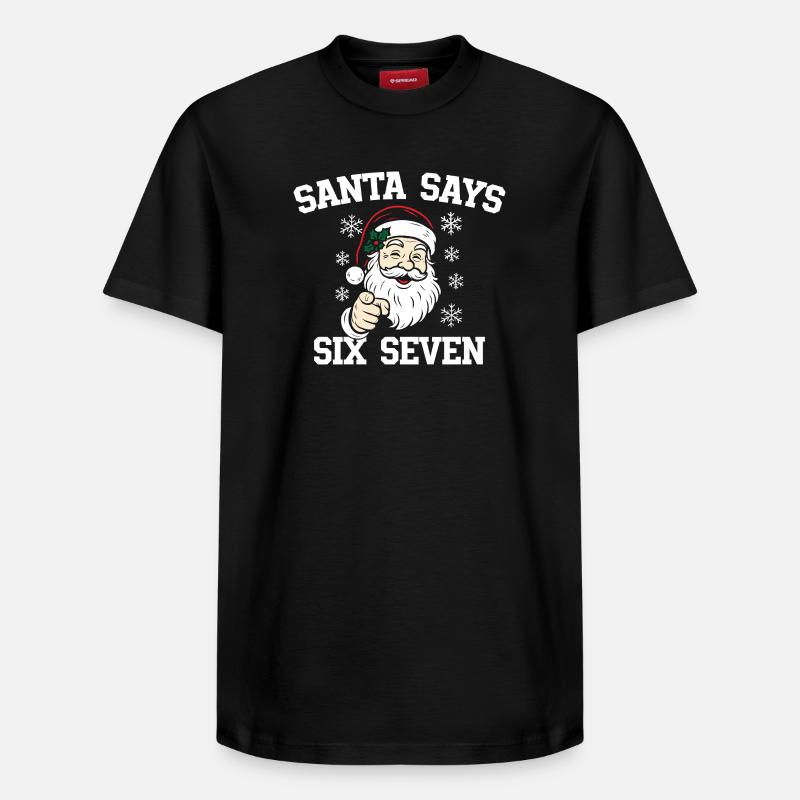Père Noël Dait Six Sept - T-shirt unisexe décontracté en coton Supima – de SPREAD - noir