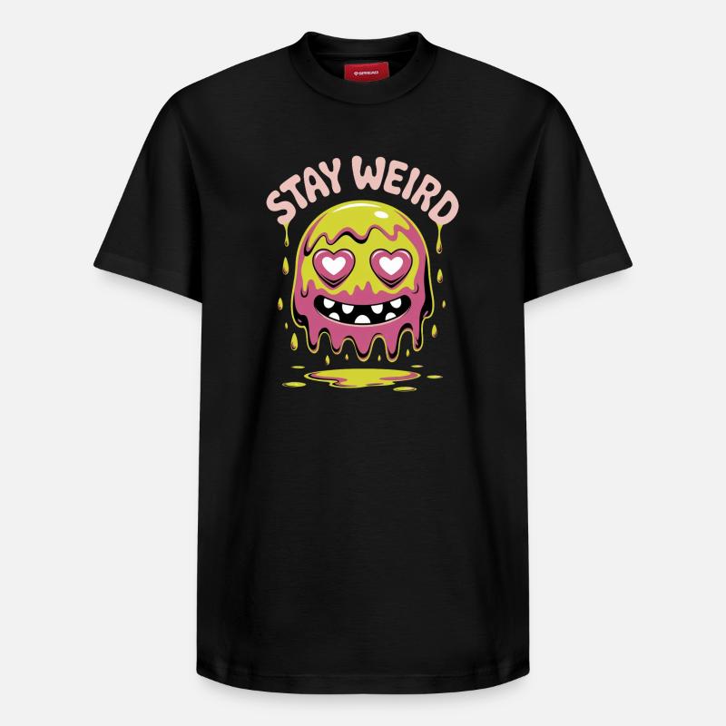 Reste monstre slime bizarre - T-shirt unisexe décontracté en coton Supima – de SPREAD - noir