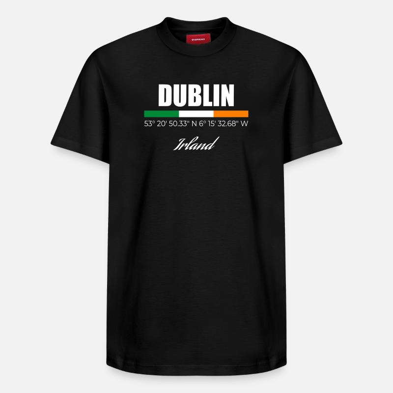 Dublin - T-shirt unisexe décontracté en coton Supima – de SPREAD - noir