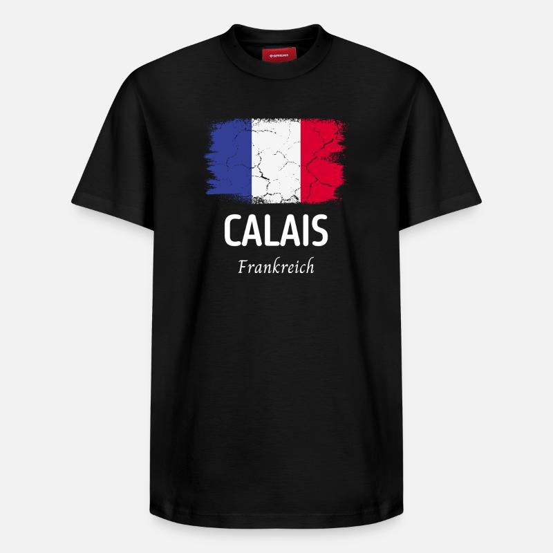 Calais - T-shirt unisexe décontracté en coton Supima – de SPREAD - noir