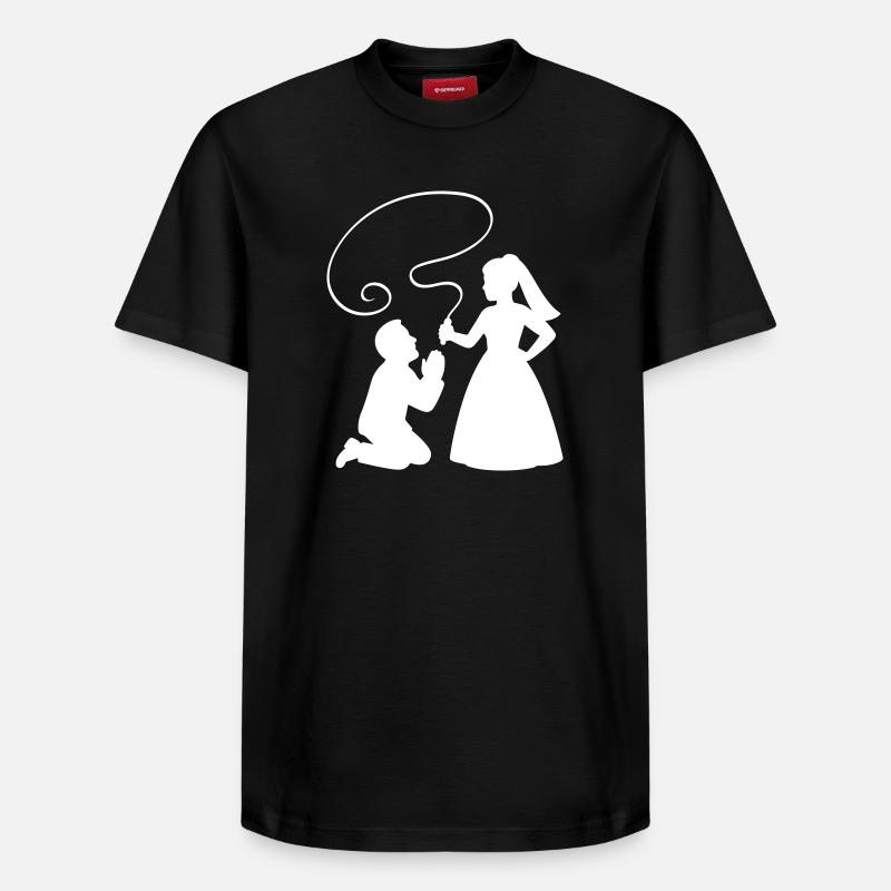 Brautpaar Ehepaar Peitsche - Relaxed Unisex Supima Cotton T-Shirt – von SPREAD - Schwarz