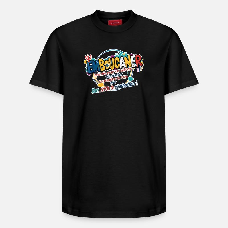 Marseille Slang Art - Emboucaner Expression Design - T-shirt unisexe décontracté en coton Supima – de SPREAD - noir