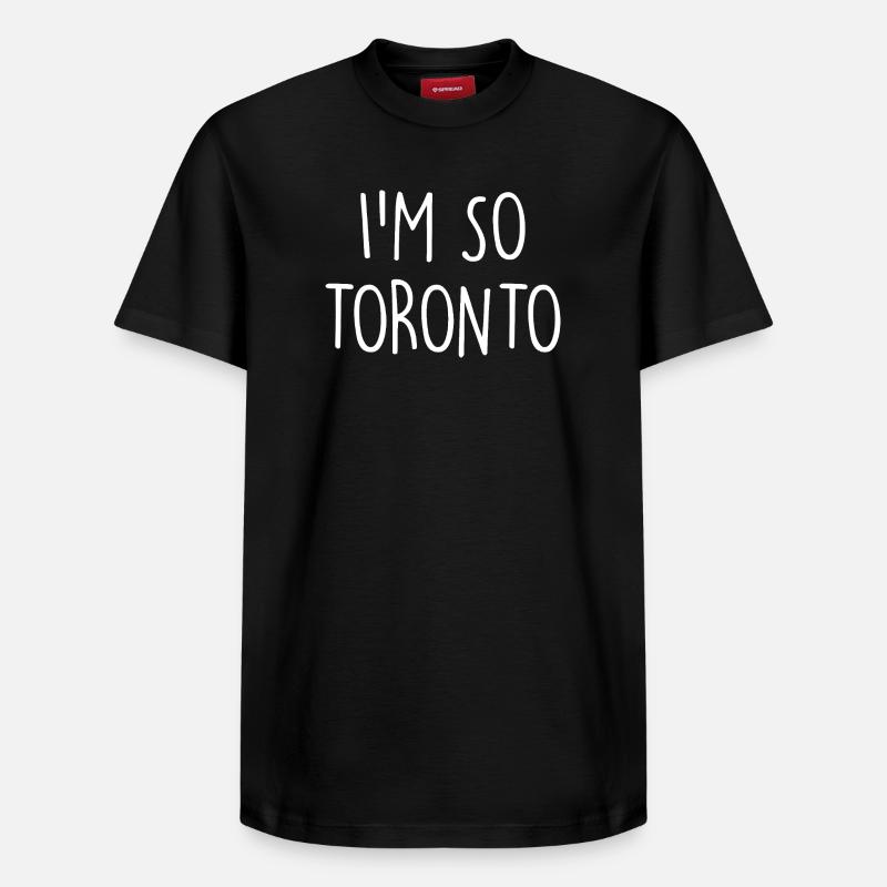 Toronto, Canada, Canada - T-shirt unisexe décontracté en coton Supima – de SPREAD - noir