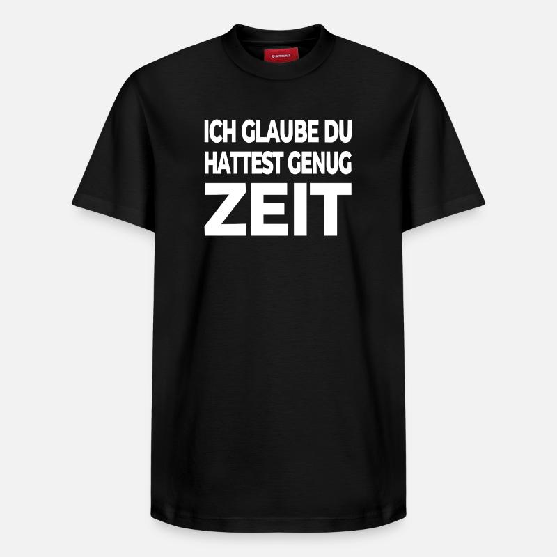 Heure - T-shirt unisexe décontracté en coton Supima – de SPREAD - noir