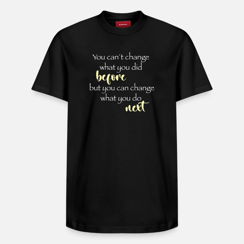 Change next - Relaxed Unisex Supima Cotton T-Shirt – von SPREAD - Schwarz